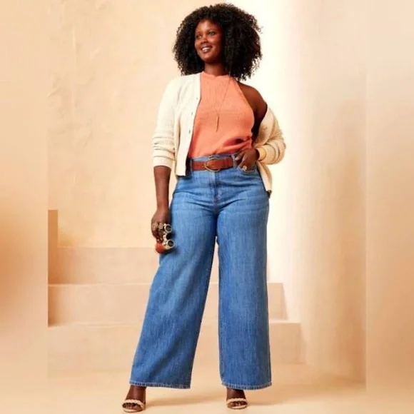 Banana Republic Jeans Banana Republic Factory Wide Leg Jeans